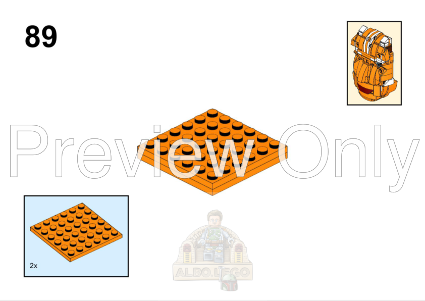 LEGO MOC Ahsoka Tano Head Helmet Collection Style by Albo.Lego