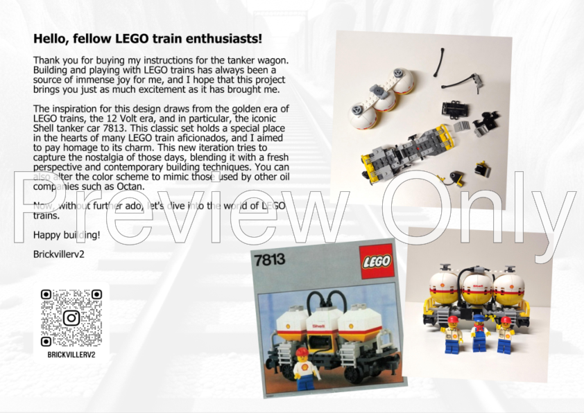 LEGO MOC Shell tanker wagon by Brickvillerv2 | Rebrickable LEGO MOC Shell tanker wagon by Brickvillerv2 | Rebrickable