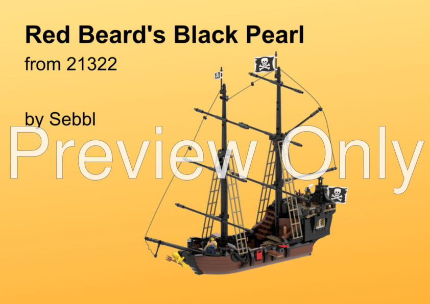 LEGO MOC 21322: Red Beard's Black Pearl - Pirate World: Part 2 by