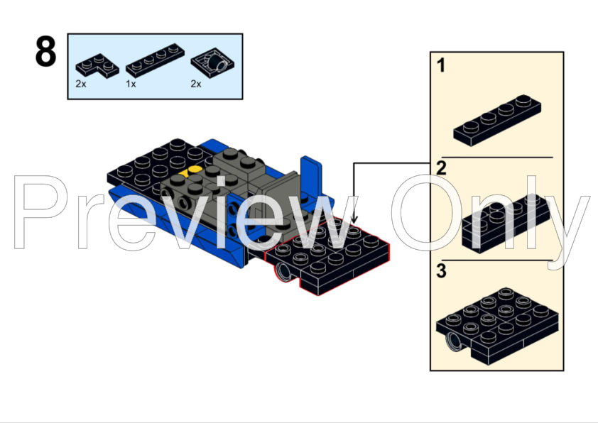 LEGO MOC 1971 Ford Maverick by IBrickedItUp | Rebrickable - Build with LEGO