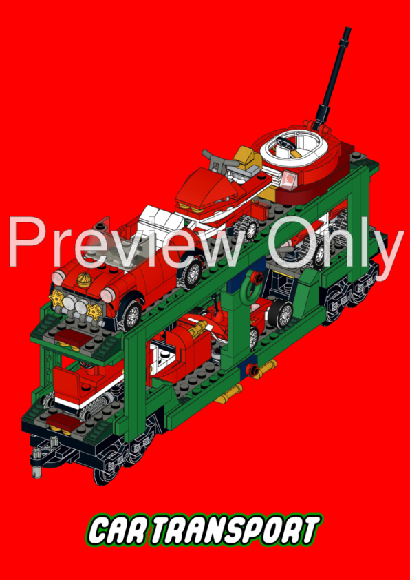 LEGO MOC Additional Cars for 102541 Winter Holiday Train by