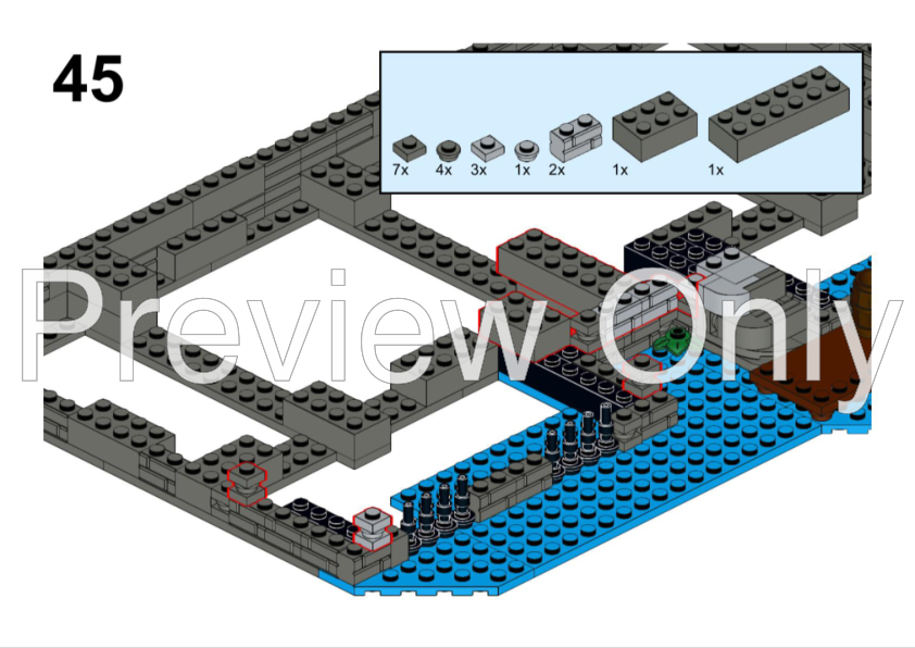 LEGO MOC Lion Knights' Harbor by lux.bricks | Rebrickable - Build