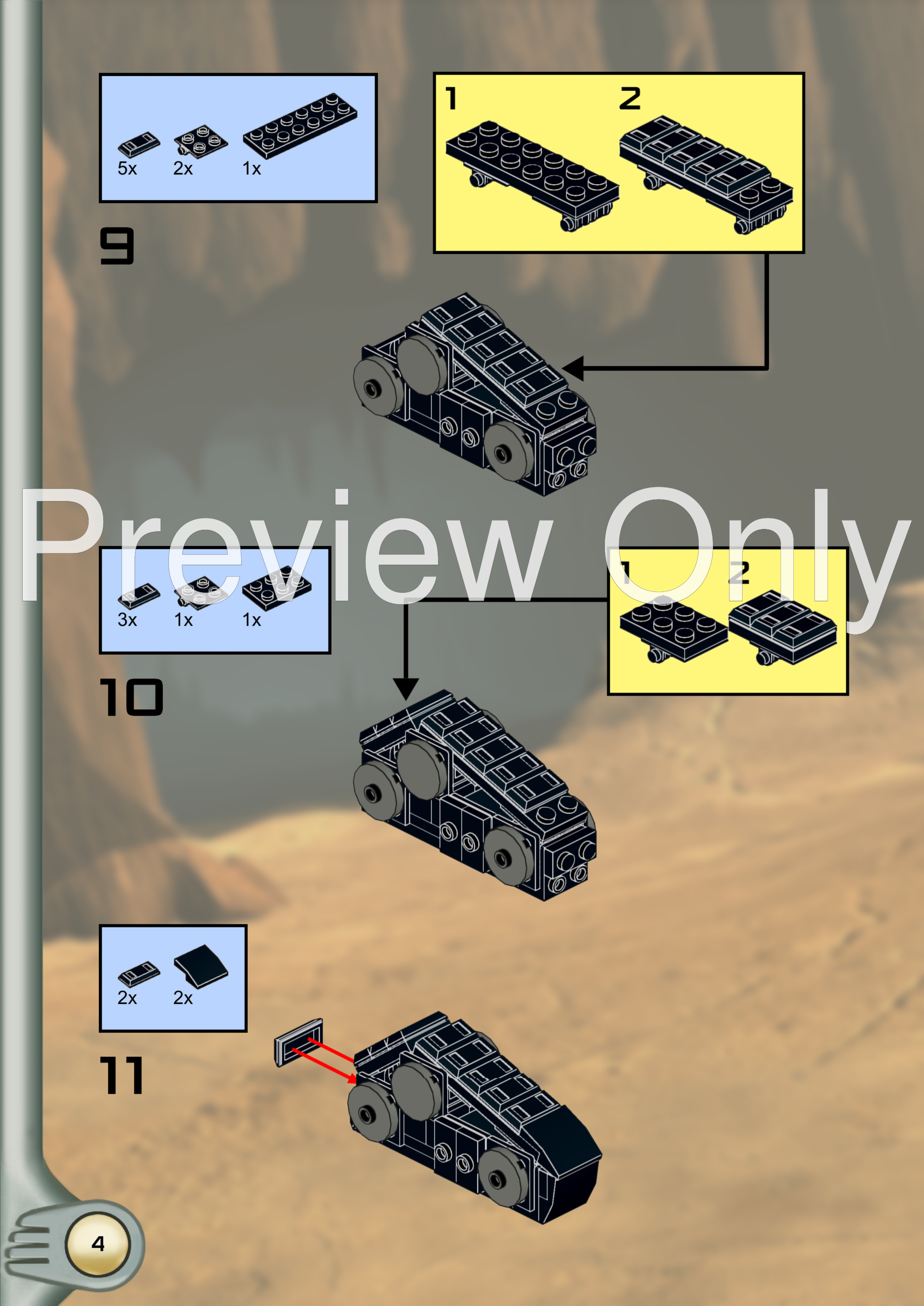 LEGO MOC Tarakava GWP Style by fussilly | Rebrickable - Build with