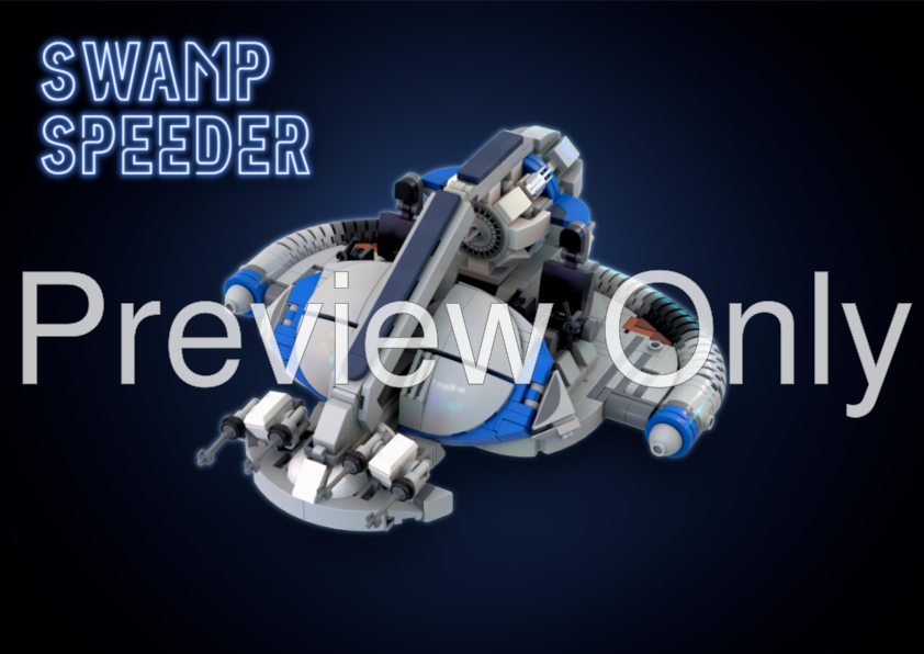 LEGO MOC Swamp Speeder by grab_a_beer_and_build_lego Rebrickable