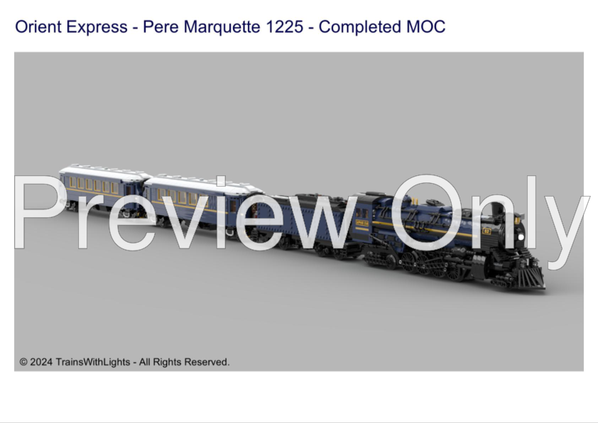 パクパクモンスター　オーダーページ LEGO MOC Orient Express meets Pere Marquette 1225 by