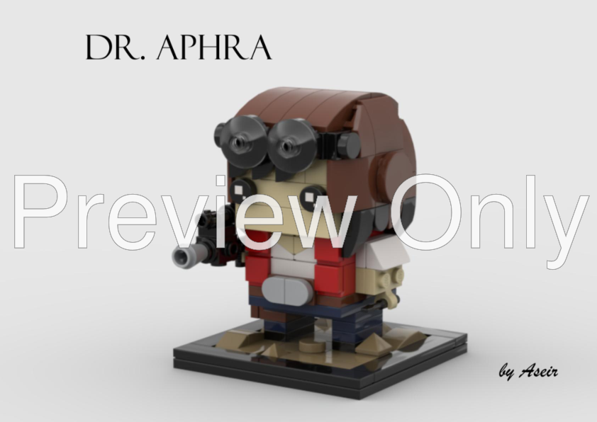 LEGO MOC Doctor Aphra Brickheadz MOC by Aseir Rebrickable Build with LEGO