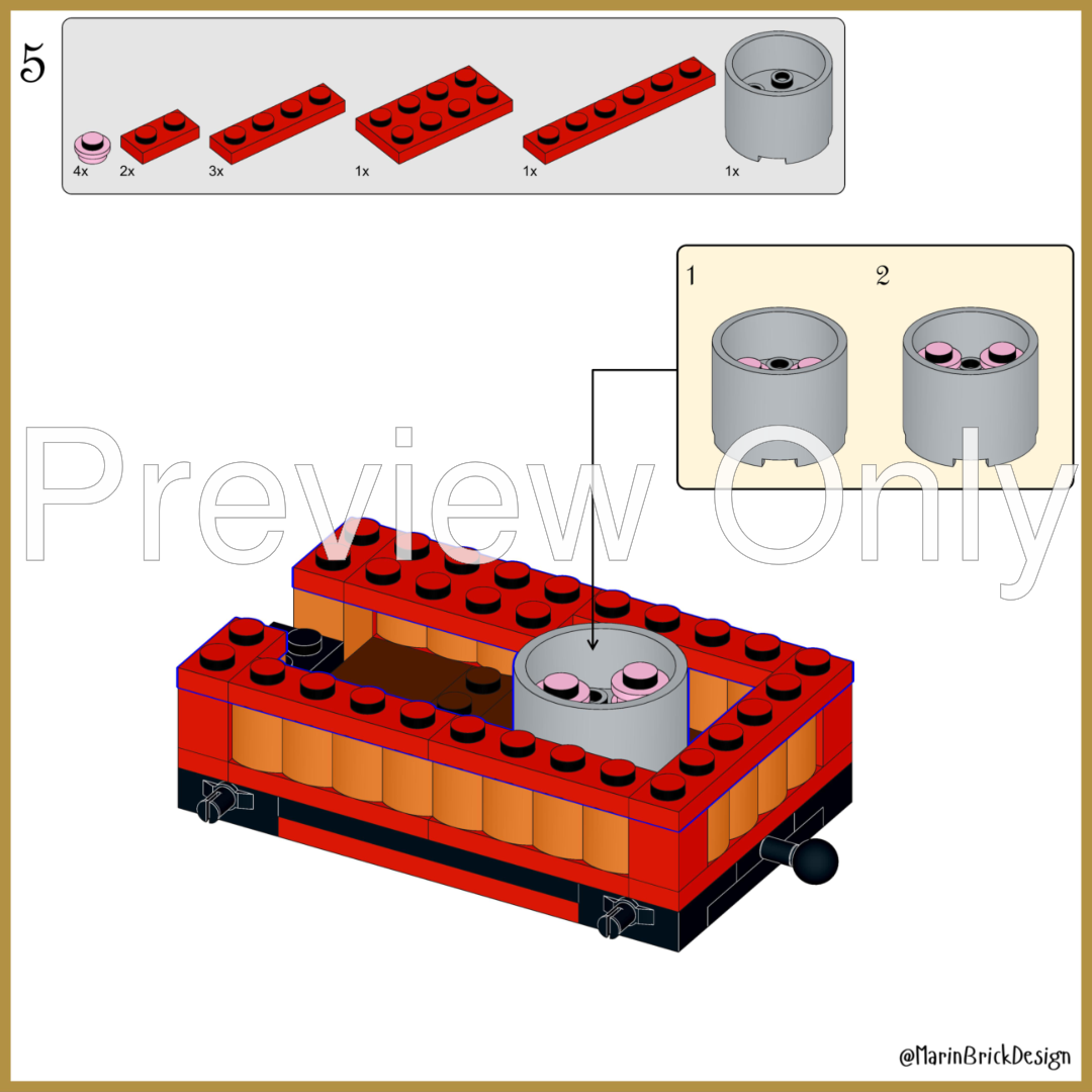 Lego Minifigures Lego Popcorn Cart Instructions LEGO MOC Lego