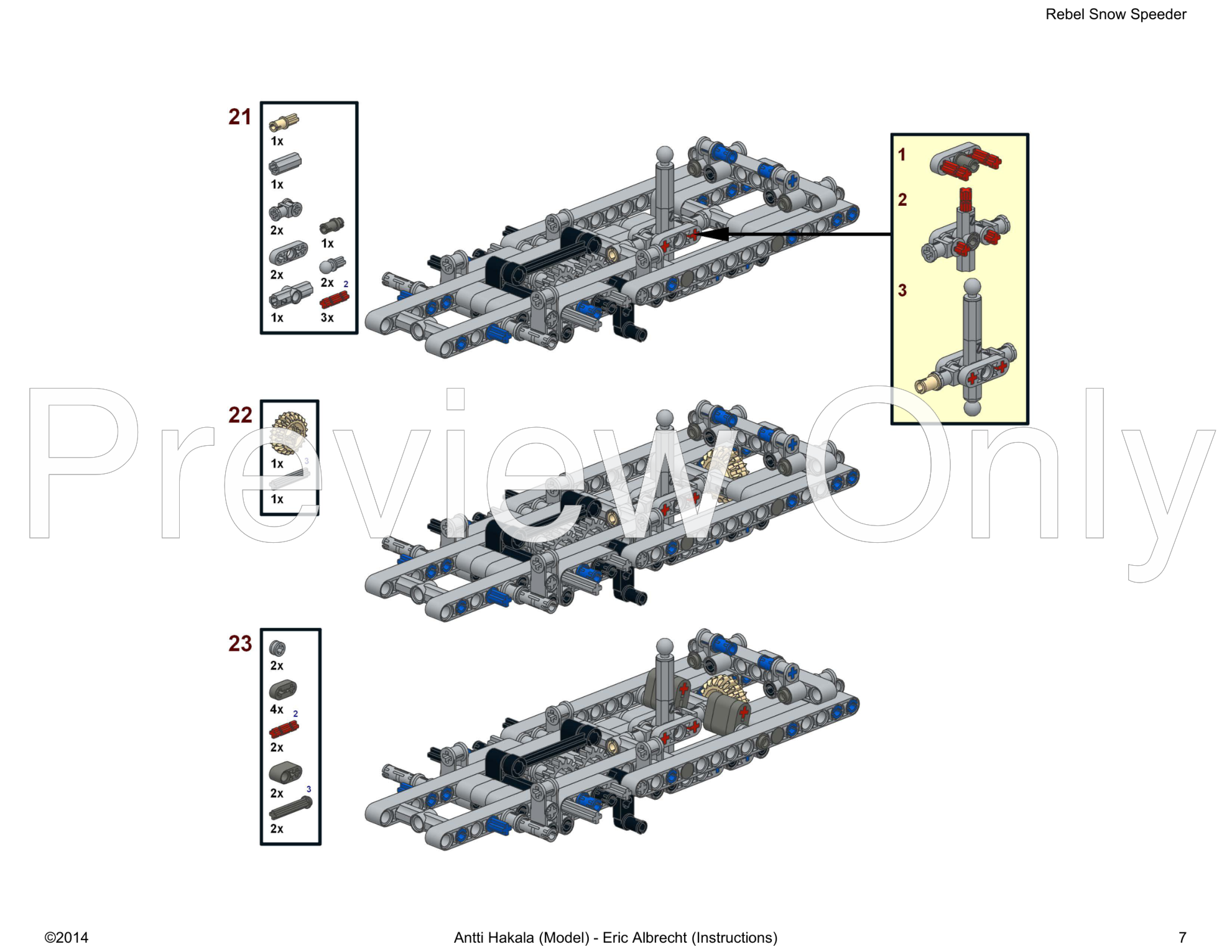 LEGO MOC-1671 Rebel Snowspeeder by drakmin | Rebrickable - Build