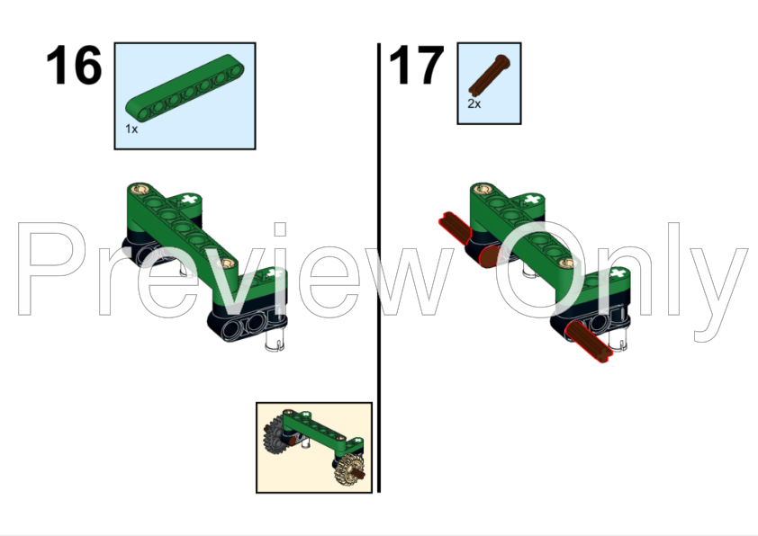 LEGO MOC 42136 Front Lawn Mower by Larsagri Rebrickable Build