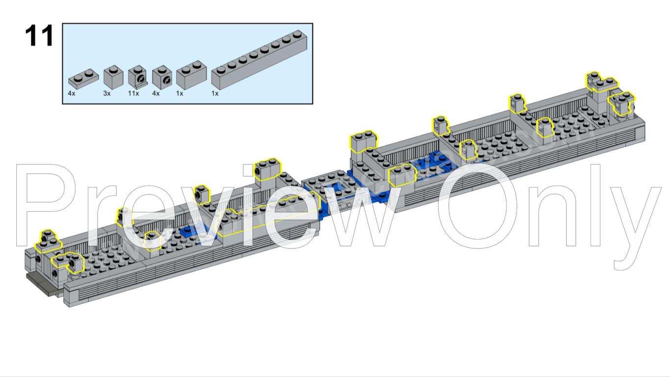 LEGO MOC 1:48 Nippon Sharyo Bilevel Gallery and Cab Car by