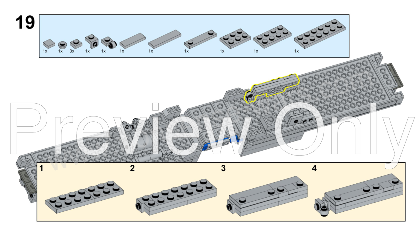 LEGO MOC 1:48 Nippon Sharyo Bilevel Gallery and Cab Car by