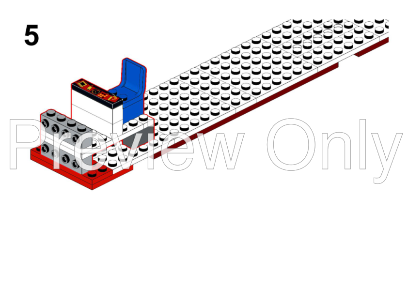 LEGO MOC-168095 Vintage Freight Train – Super Chief engine – five