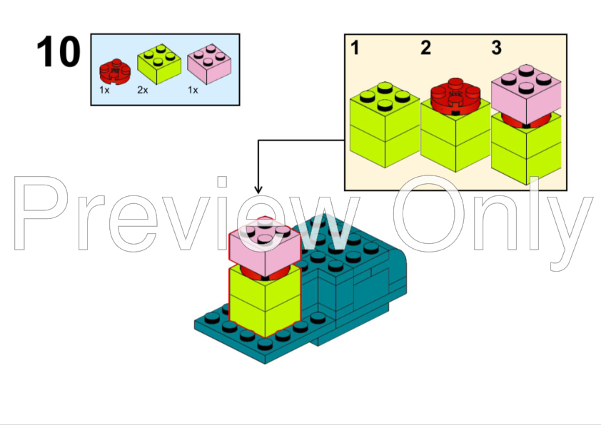 LEGO MOC Venusaur (Pokémon) by herpuderpules Rebrickable Build with