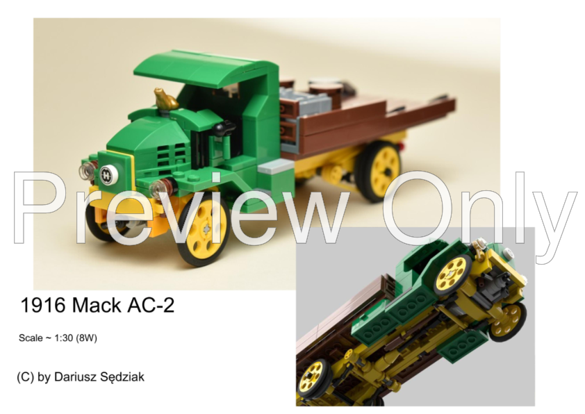 Legos Mack R Model LEGO MOC 1916 Mack AC-2 by darsedz | Rebrickable - Build with LEGO