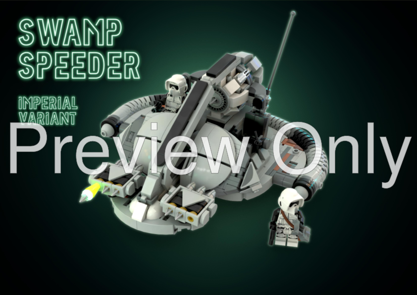 LEGO MOC Swamp Speeder Imperial Variant (regular) by grab_a_beer_and