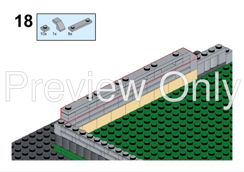 LEGO MOC-171187 10315 Japanese Garden Modular Conversion and