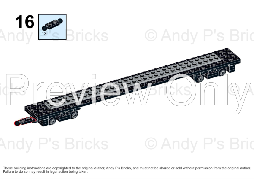 LEGO MOC 4-Wide Am Trak Autorack Car Transporter Carriage & Cars by ...