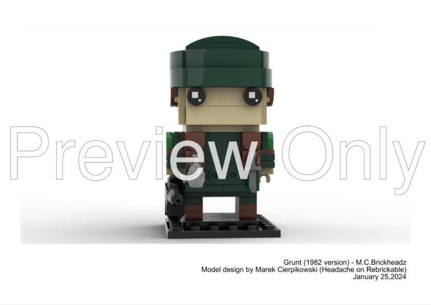 LEGO MOC Grunt (1982-83) - M.C.Brickheadz series 1 by Headache ...