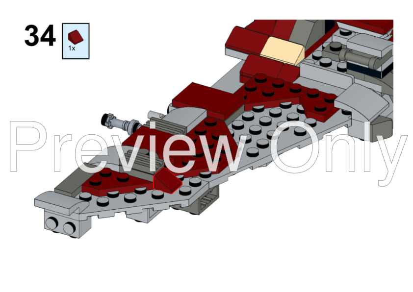 LEGO MOC Ahsoka Tano's B-Wing - 75362 Alternative by zsoltom