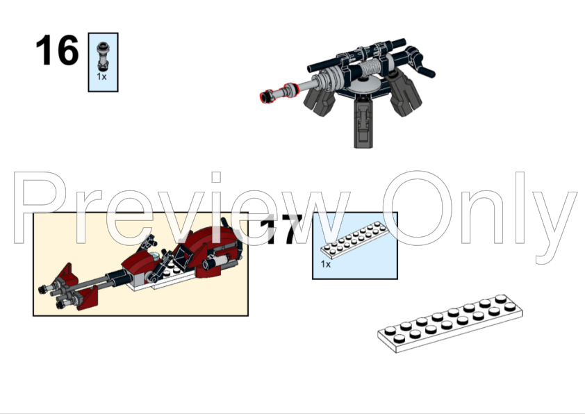 ウリキュ LEGO MOC Octuptarra & Speeder - 75372 Alternative Build with 3 set