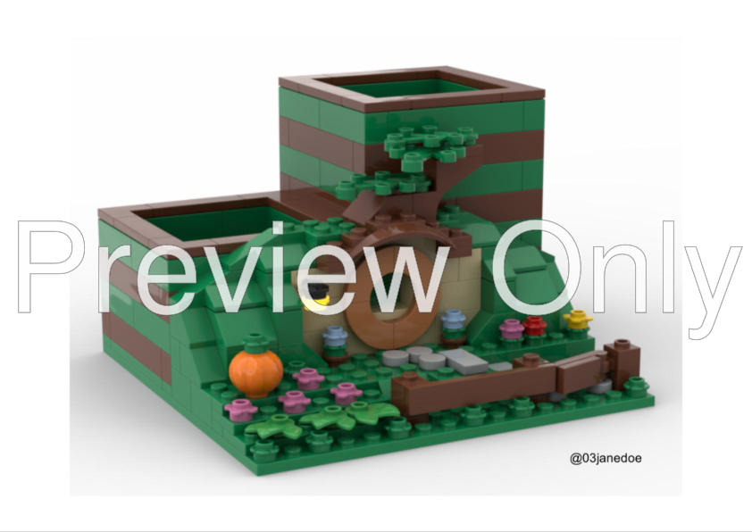 LEGO MOC Pencil Holder LOTR Square by 03janedoe Rebrickable Build