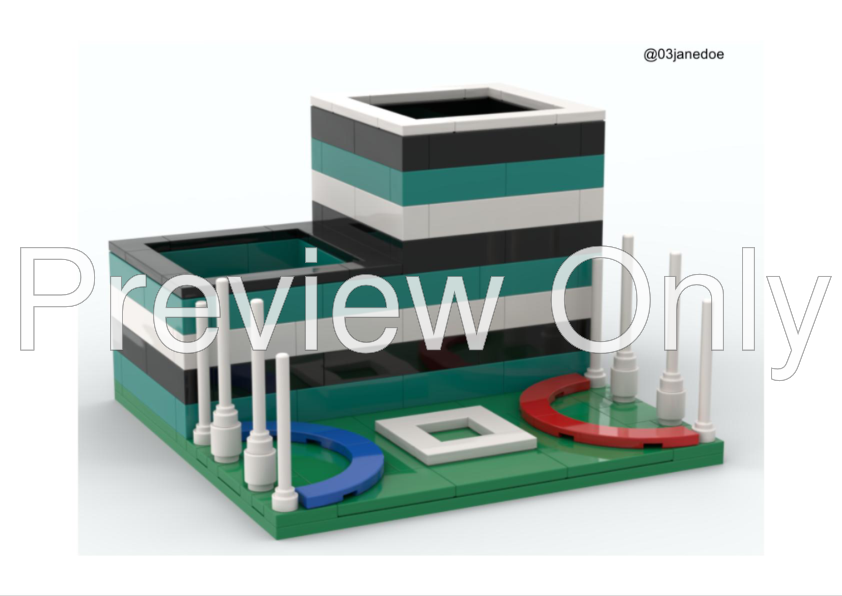 LEGO MOC Pencil Holder AFL Port Adelaide by 03janedoe Rebrickable