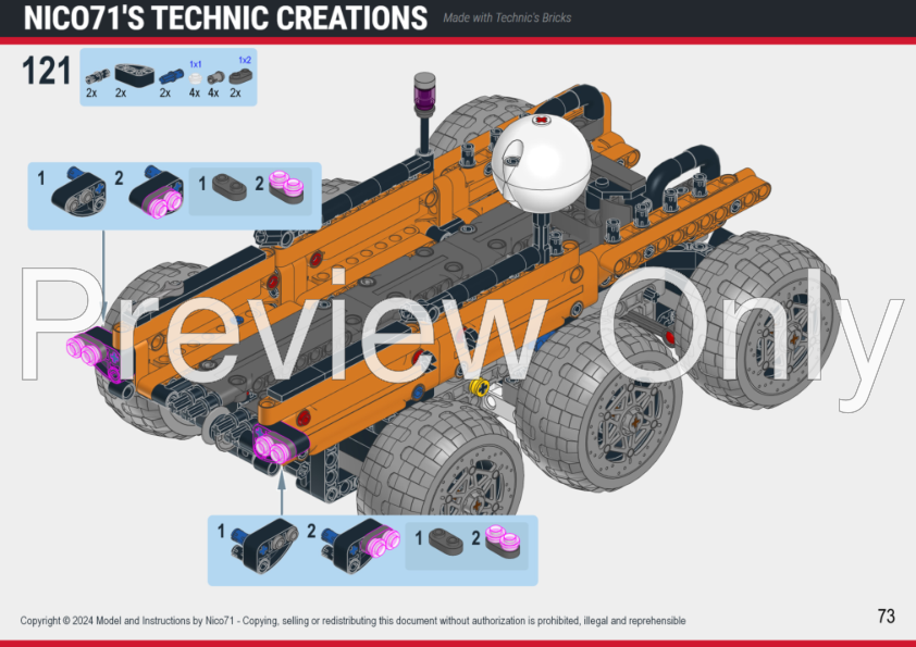 LEGO MOC 42180 Model B - Space Garbage Truck by Nico71