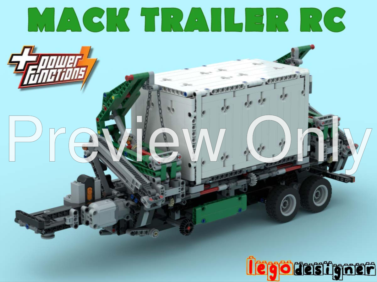 Semi Truck Lego Technic 42078 Motor LEGO MOC 42078 Mack Full RC