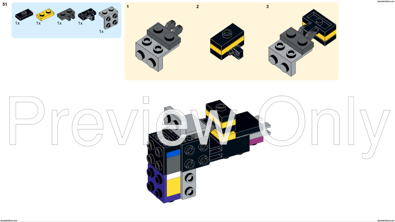 LEGO MOC XENO BLASTER by dorianbricktron Rebrickable Build