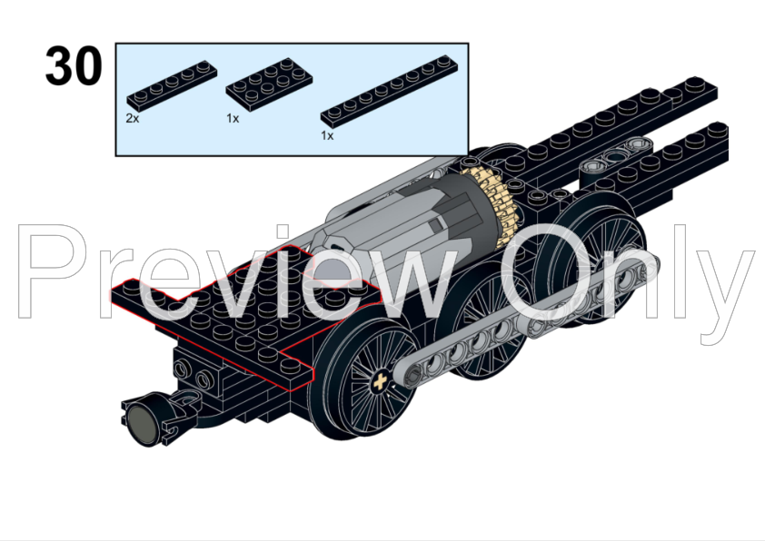 LEGO MOC-176770 Custom 2-6-0 Steam Locomotive by C0NN3RY