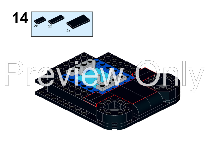 LEGO MOC-176988 Competition PRO Full scale Joystick with moving