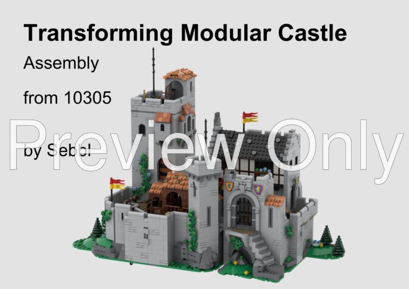 LEGO MOC 10305: Complete Lion Knights' Configurable Castle by sebbl ...