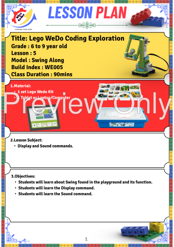 LEGO MOC WE005 Swing Along by Wizz Coder | Rebrickable - Build