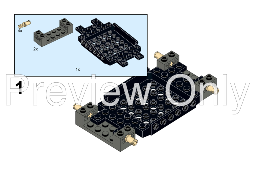 LEGO MOC-178454 76920 Flachbau Porsche by KMPMOCS | Rebrickable
