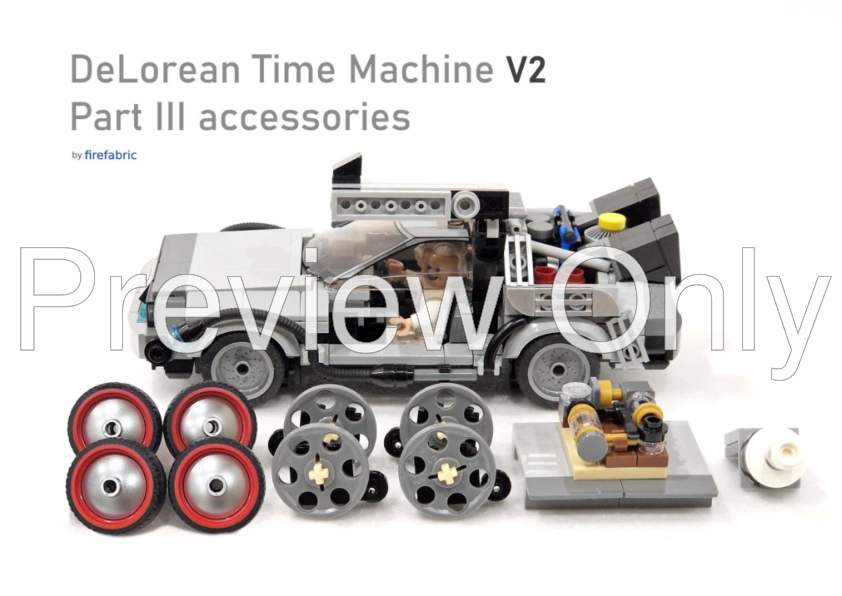 LEGO MOC-178608 DeLorean Time Machine V2 by firefabric