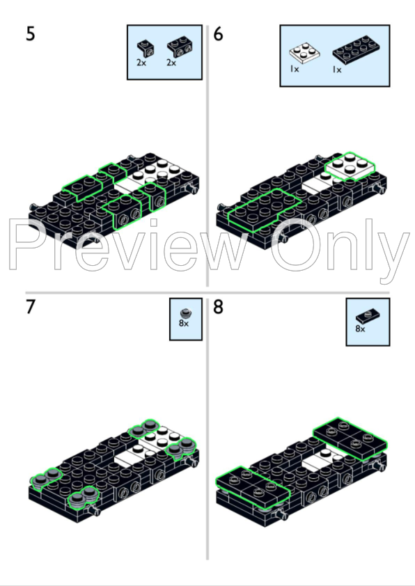 Matcha Lego Set Mini Instructions.pdf LEGO MOC Classic Mini by KernowBrix | Rebrickable - Build with LEGO