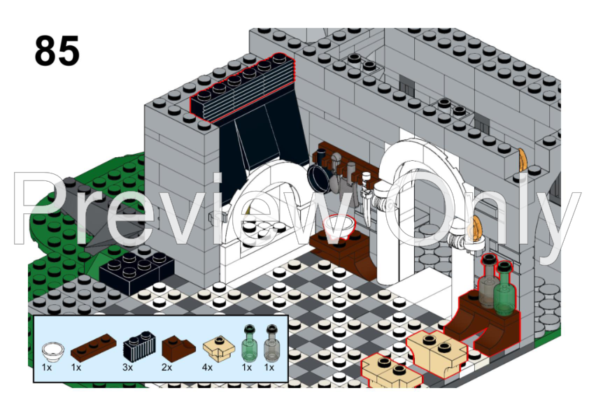 LEGO MOC Guarded Inn Remake by BuildingTogether | Rebrickable - Build ...