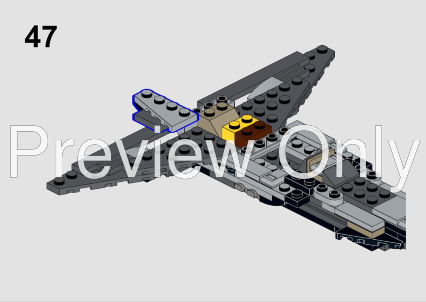 LEGO MOC SN-48 Gray Wolf | 75346 Pirate Snub Fighter alt-build by