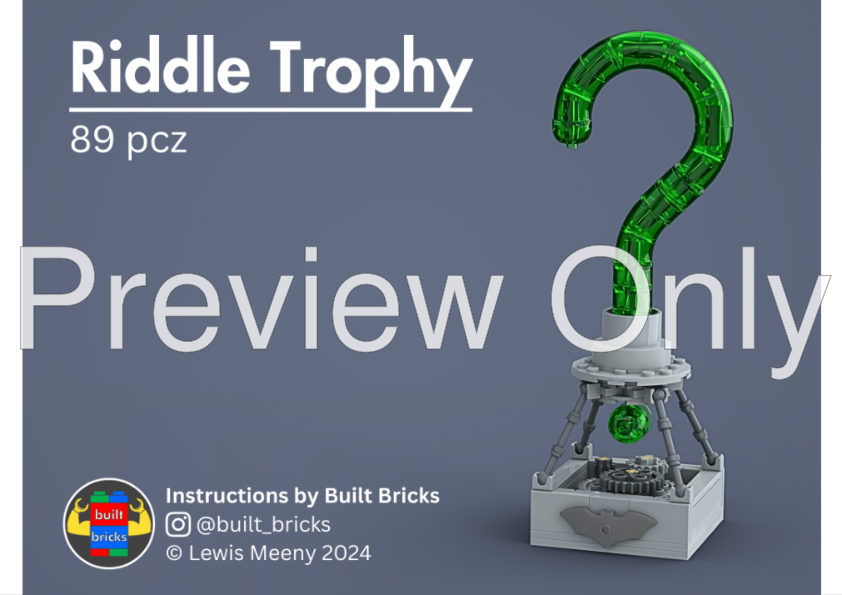 LEGO MOC Riddle Trophy by built_bricks Rebrickable Build with LEGO