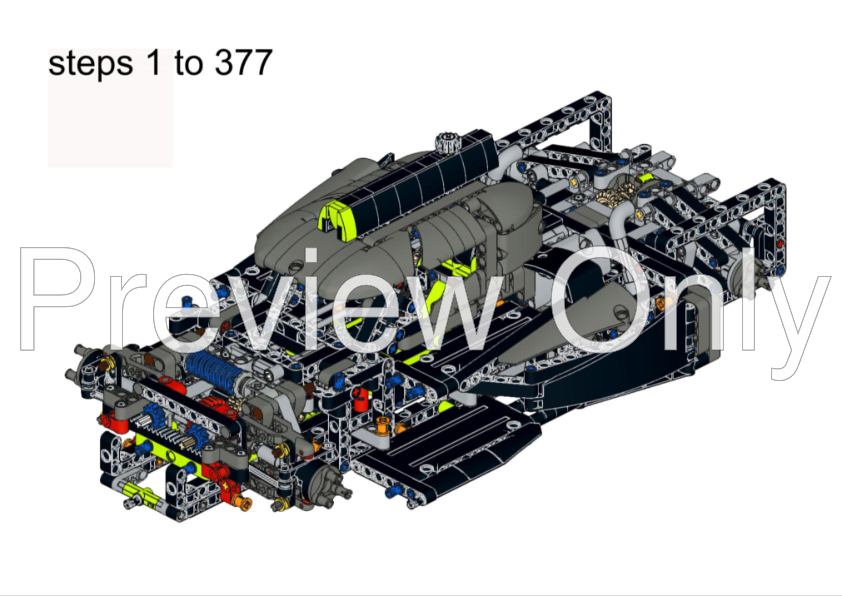 LEGO MOC-181548 42156 rearspoiler by EricMunsters | Rebrickable - Build ...