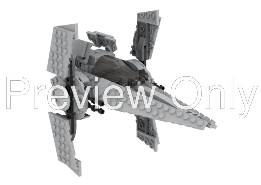 Imperial Custom Lego Bad Batch Shuttle LEGO MOC Imperial V-Wing As