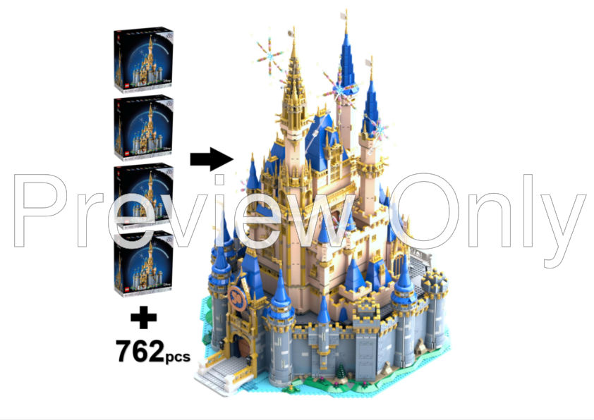 LEGO MOC-183345 The full 43222 Orlando Castle by 菲菲家的金子