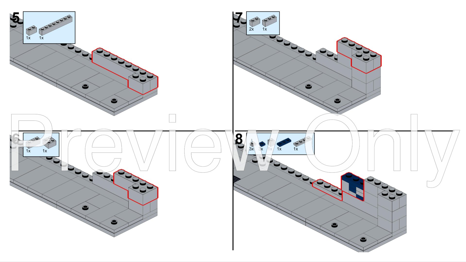 LEGO MOC Graffiti fence by xiaowang | Rebrickable - Build with LEGO