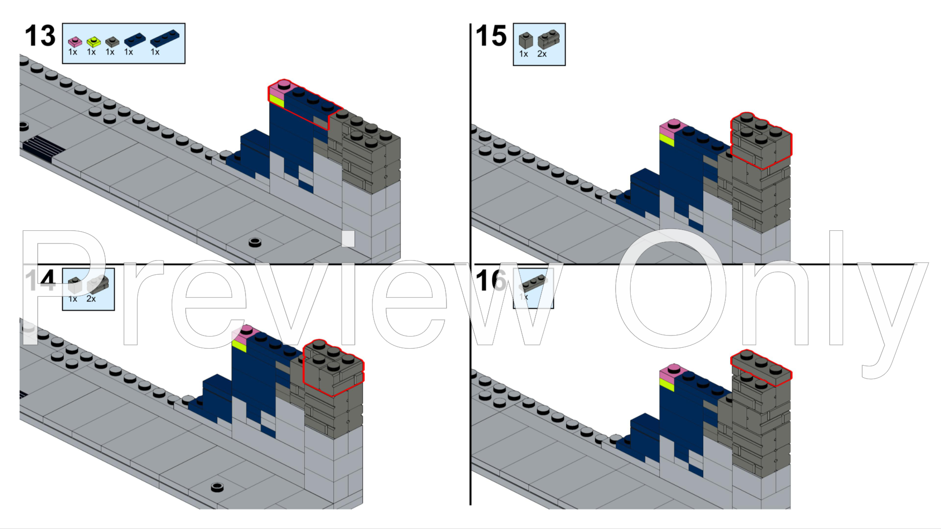 LEGO MOC Graffiti fence by xiaowang | Rebrickable - Build with LEGO