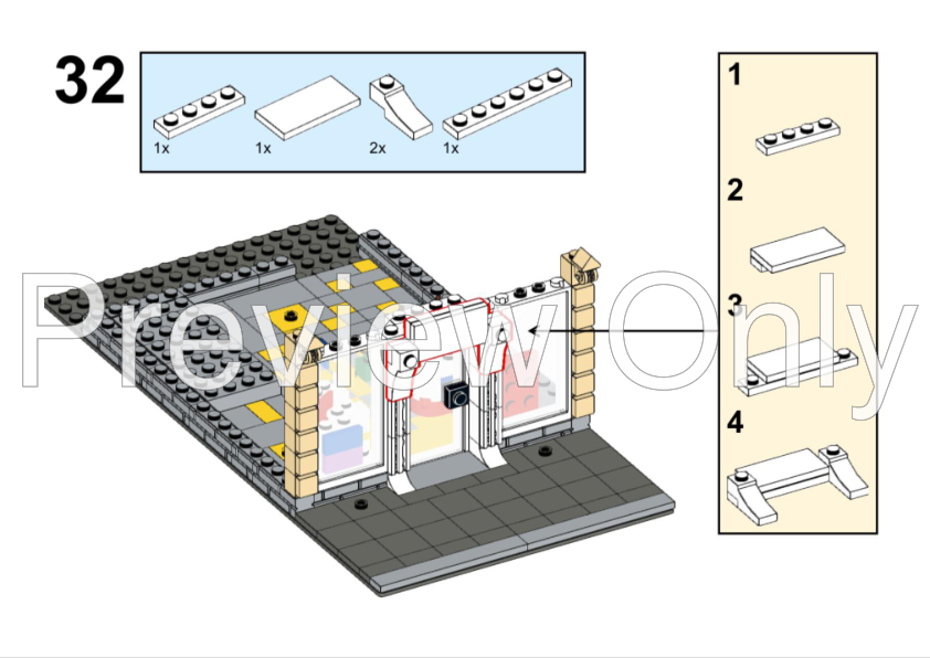 Matcha Lego Set Mini Instructions.pdf LEGO MOC-183987 Modular Lego Store by MexWhite | Rebrickable - Build ...