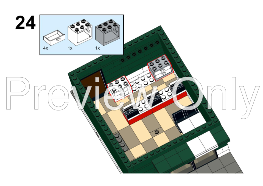 LEGO MOC Modular McDonald's by MexWhite | Rebrickable - Build with LEGO