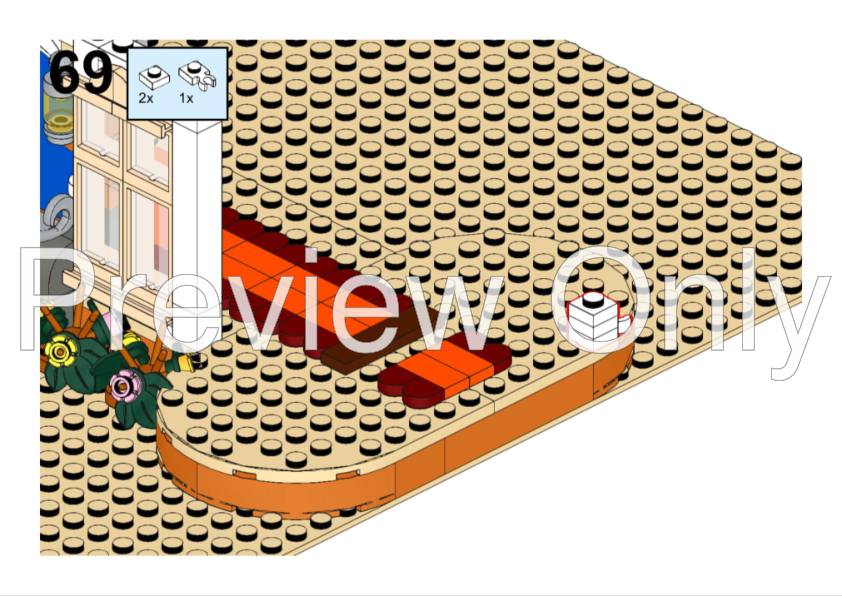 LEGO MOC-187169 Castle B&B Modular Alternate build of 2x42638 Bed ...