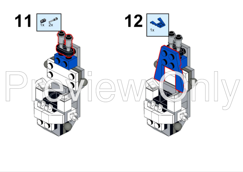 LEGO MOC Captain Rex Y Wing Mech 75391 + 75370 Alternate Build by