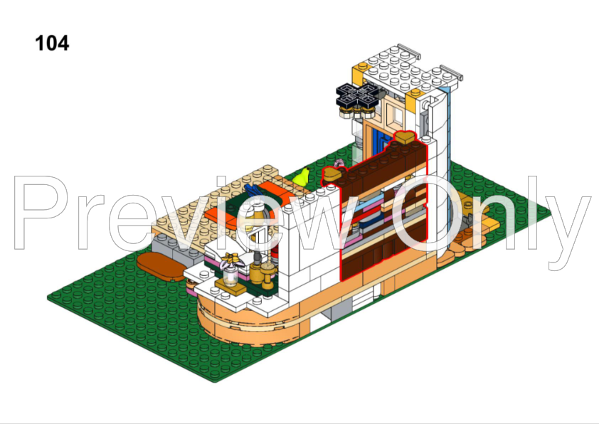 LEGO MOC White Townhouse - Modification of Set 42638 by Brick