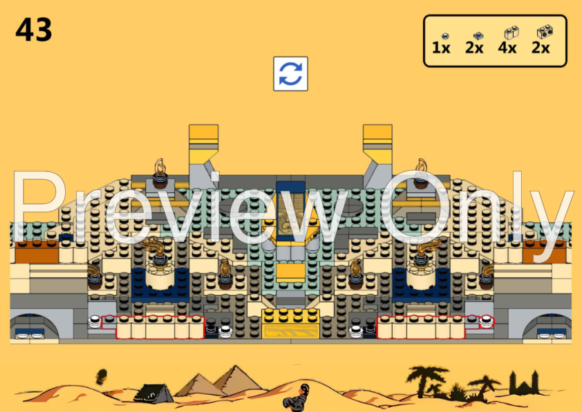 LEGO MOC-187823 Adventurers Chapter 9.Temple of Anubis Inner